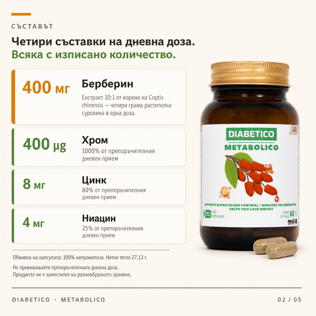 Metabolico - Контрол на захарта и теглото - Image 3